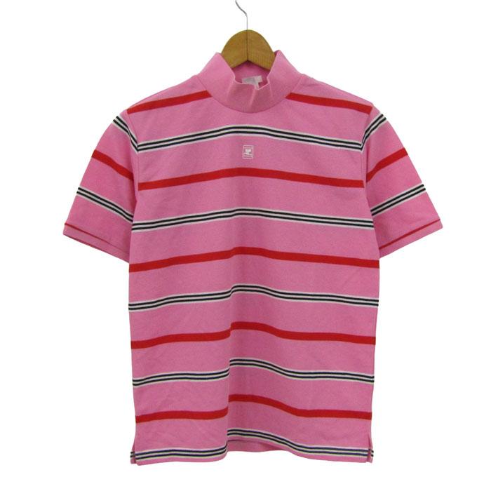 courreges（クレージュ） 半袖Tシャツ トップス ハイネック ボーダー