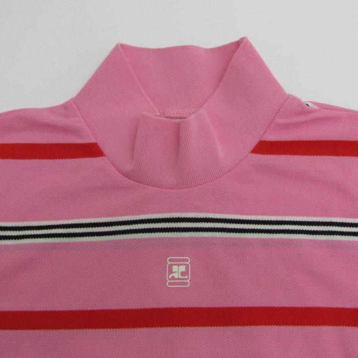 courreges（クレージュ） 半袖Tシャツ トップス ハイネック ボーダー