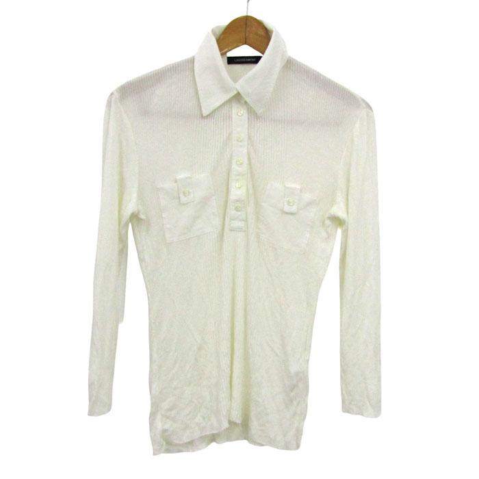 LAUTREAMONT（ロートレアモン） ポロニット トップス 長袖 リブ 日本製 