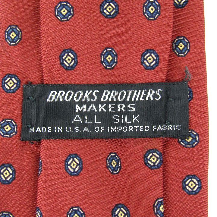 ブルックスブラザーズ ブランドネクタイ 小紋柄 シルク アメリカ製 メンズ ワインレッド Brooks Brothers｜kbnet2019v2｜03