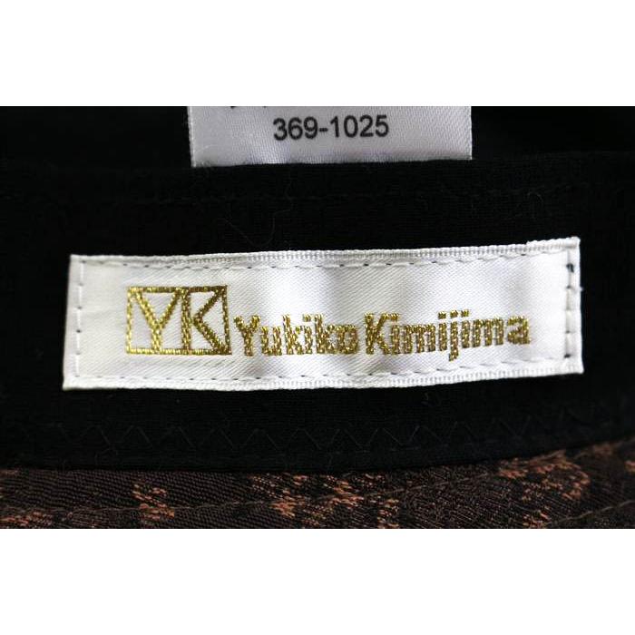 タグ付新品同様 Yukiko Kimijima ユキコキミジマ　米沢織　7号　S ユキコ キミジマ ハット 花柄 帽子 ブランド レディース 56-58サイズ