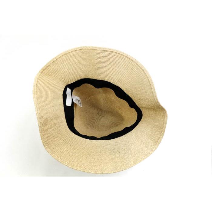 Bibiy ベージュ麦わら帽子 グリーンリボン 正規品 Bibiy ベージュ麦わら帽子 グリーンリボン 正規品 Bibiy