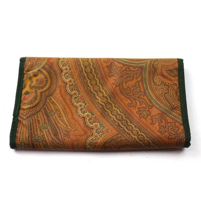 ETRO ペイズリー柄 長財布 エトロ ETRO 長財布 ロングウォレット ネイビーレザー