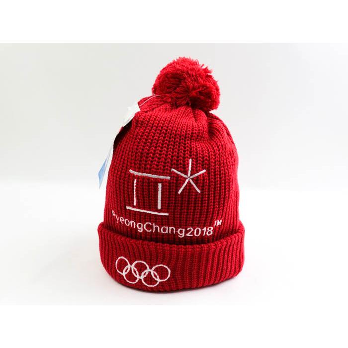 平昌オリンピック ニットキャップ 2018 五輪 グッズ 帽子 レディース
