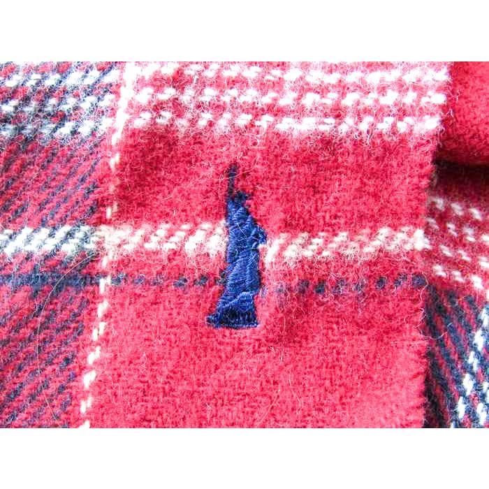 イーストボーイ マフラー チェック柄 ウール 日本製 ブランド