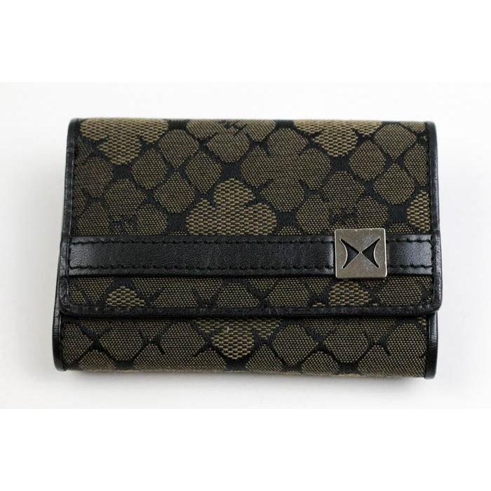 HANAE MORI（ハナエモリ） 三つ折り財布 キャンバス/レザー 小銭入れ