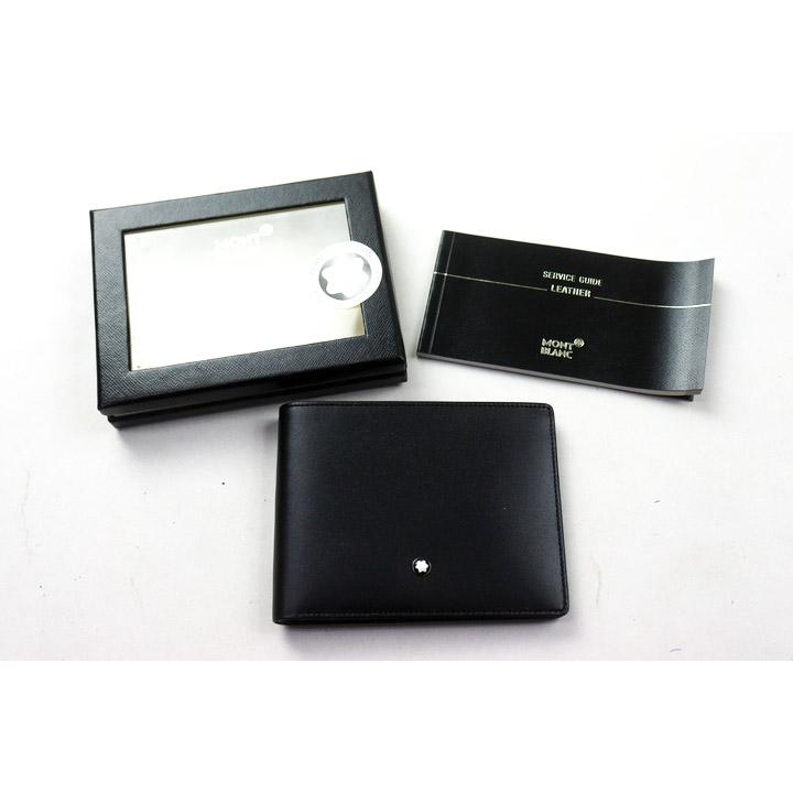 未使用品□MONTBLANC モンブラン 二つ折り 財布 MONTBLANC（筆記具、時計） モンブラン 二つ折り財布 未使用 レザー