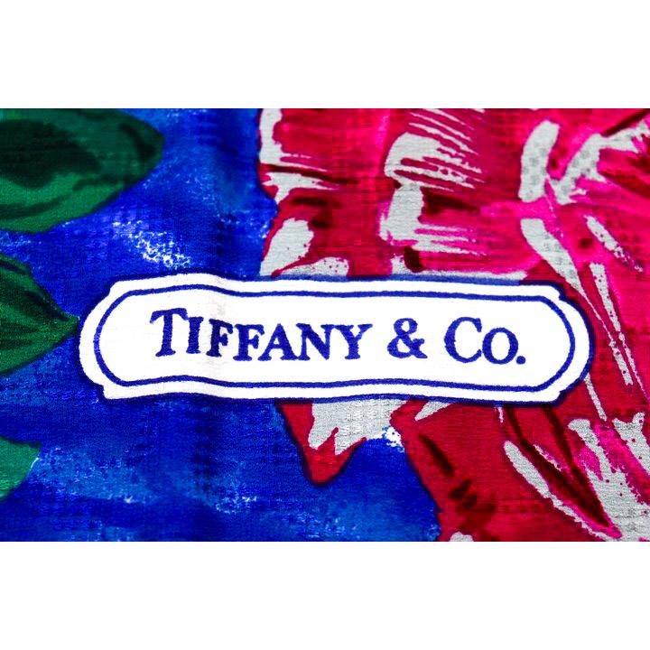 TIFFANY&Co. ティファニー スカーフ 未使用 ボタニカル ロゴ
