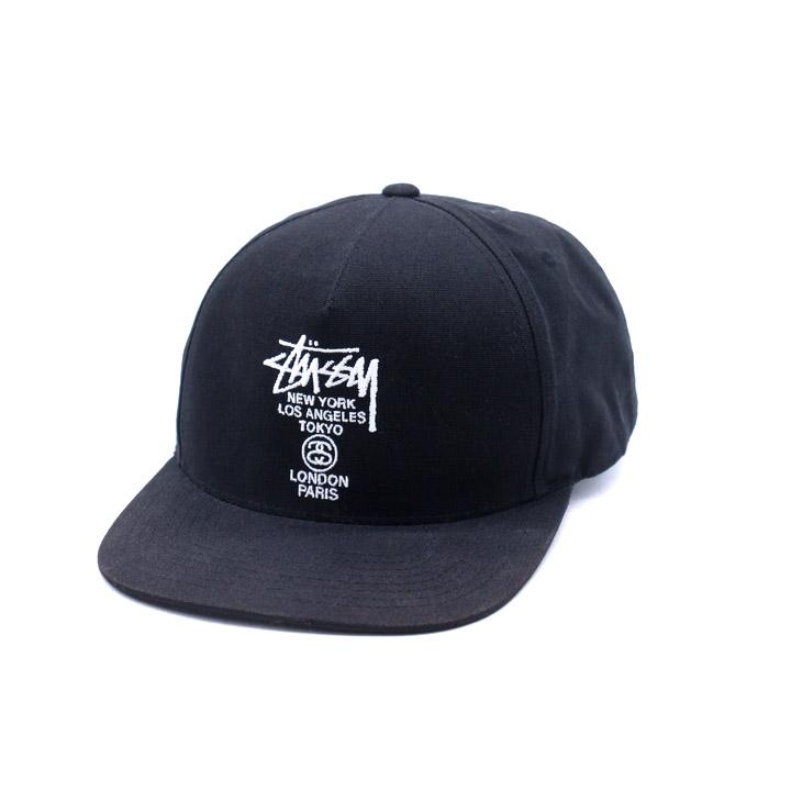 T*n様 激レア　Stussy パッチ付き ブラックキャップ 激レア Stussy パッチ付き ブラックキャップ - メルカリ