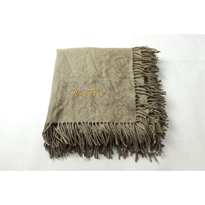 ニナリッチ ストール ショール ウール カシミヤ混 ブランド レディース カーキ NINA RICCI |  | 01