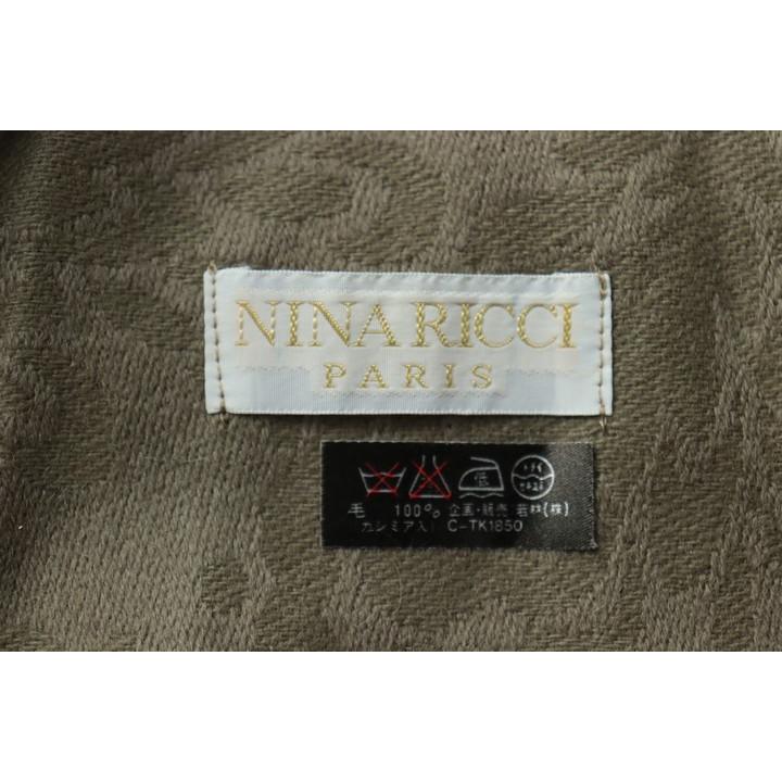 ニナリッチ ストール ショール ウール カシミヤ混 ブランド レディース カーキ NINA RICCI |  | 02