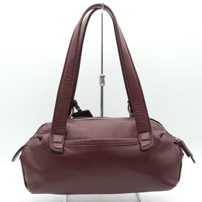 美品　PELLE BORSA ペレボルサ　ミニボストンバック　総柄　ブラック ペレボルサ PELLE BORSA トートバッグ （ブラック） -靴