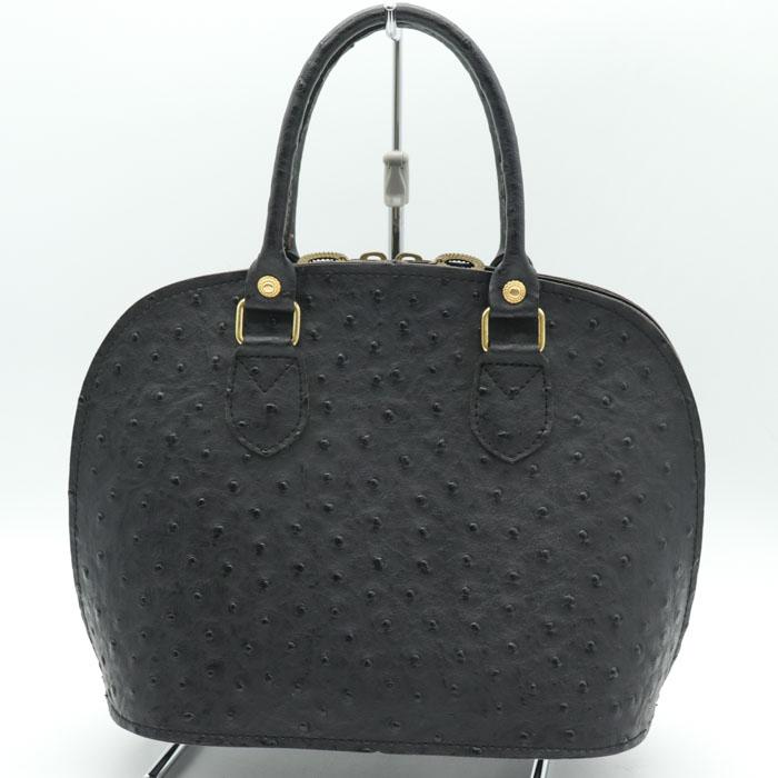 バレンチノガルシア ハンドバッグ オーストリッチ型押し フォーマル