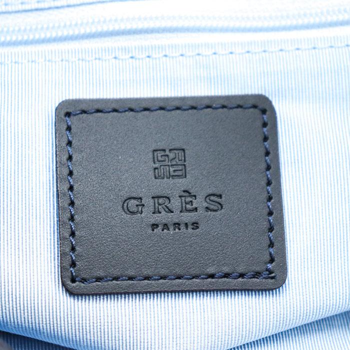 美品　GRÈS グレ　ブラックショルダーハンドバッグ 保存袋付き GRES グレ トートバッグ 肩掛け ショルダーバッグ 鞄 カバン