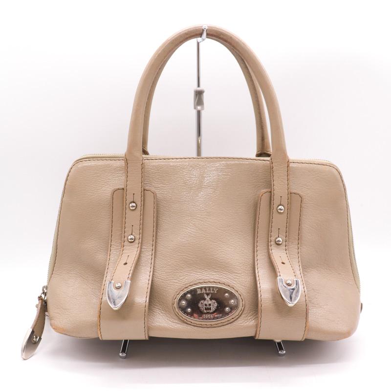 Bally（バリー） トートバッグ ハンドバッグ レザー ロゴプレート
