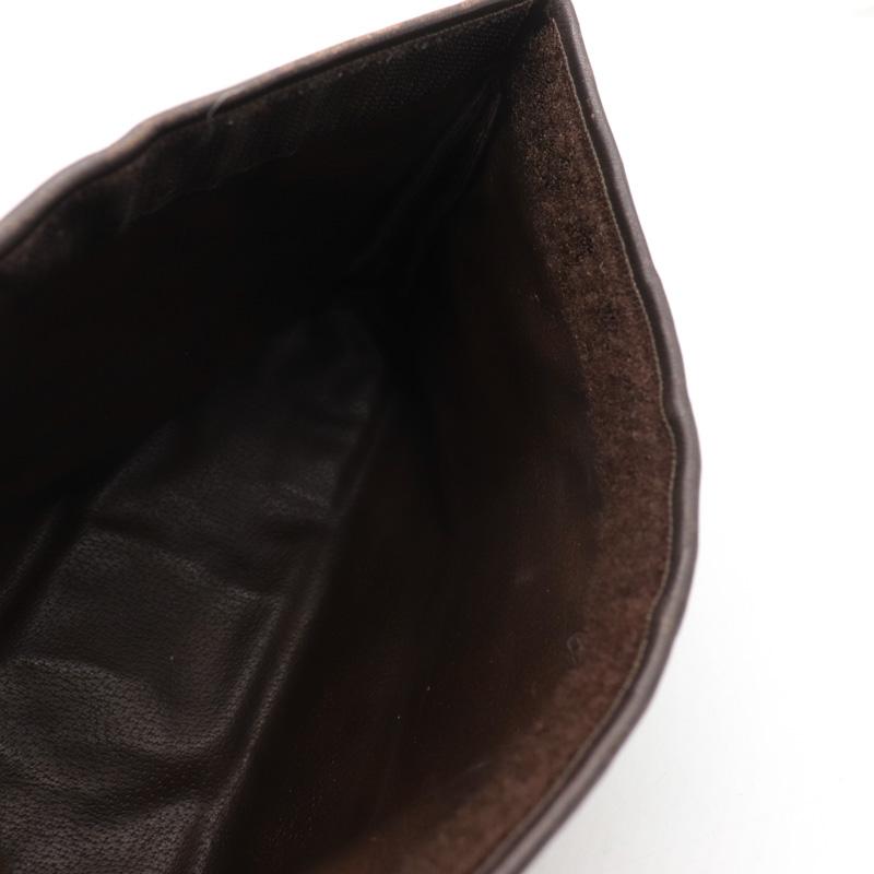 極美品LONGCHAMPロンシャン クラッチバック ポーチ ブラック本革レザー 美品 Longchamp ロンシャン クラッチバッグ モノグラム 本革