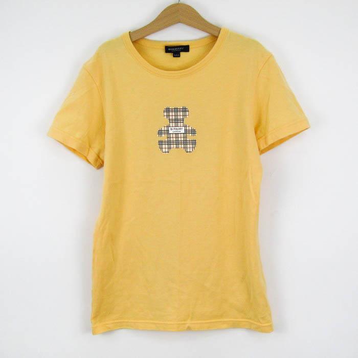 バーバリー ロンドン 半袖Tシャツ クマ ノバチェックワッペン ラウンド
