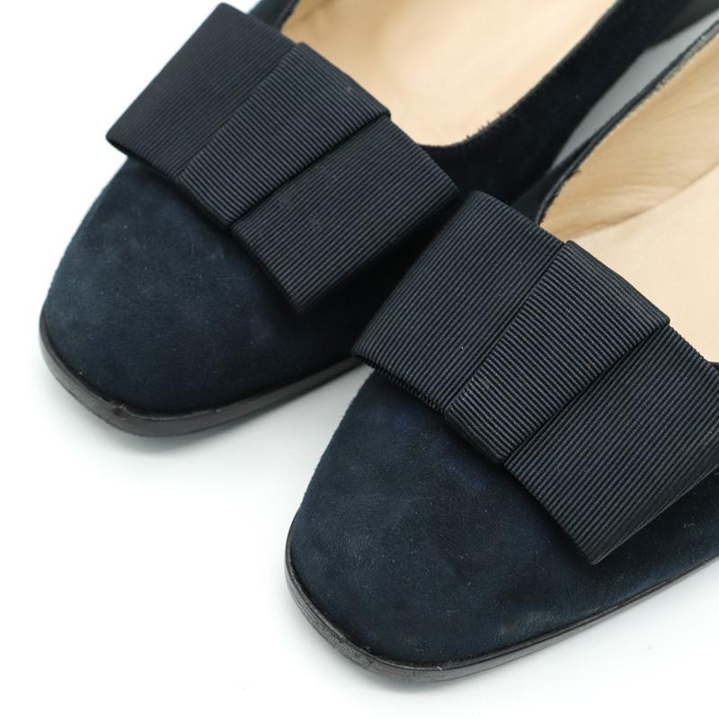 パンプスレディースOscar Novo イタリア製 オスカー ヌオーヴォ パンプス フラットシューズ リボン