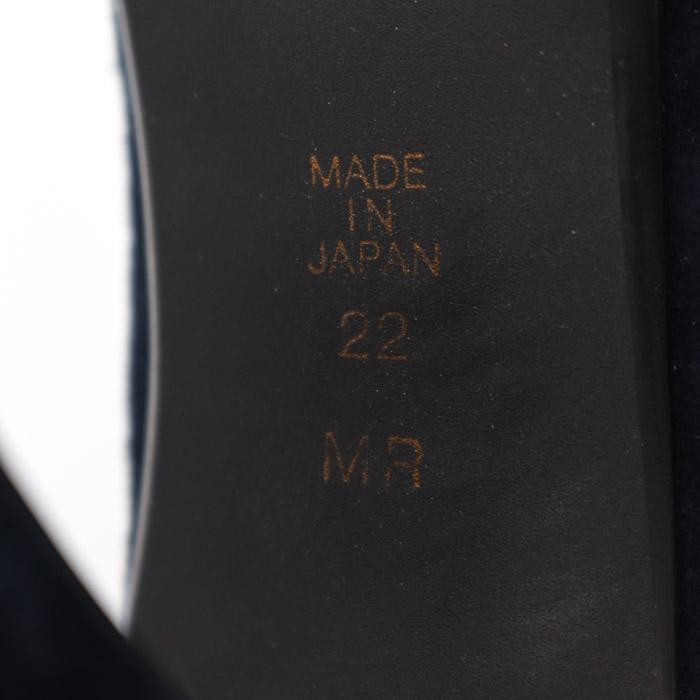 ダイアナ ブーティ ショートブーツ サイドゴア スエード ハイヒールブーツ 日本製 シューズ 靴 レディース 22cmサイズ ネイビー DIANA｜kbnet2019v2｜04