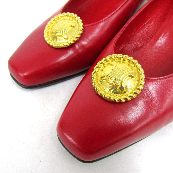 CELINE（セリーヌ） パンプス シューズ ブランド 靴 イタリア製 赤