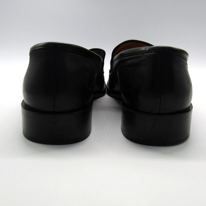 ヴェルサーチ スリッポン 本革 レザー ビジネスシューズ ブランド 紳士