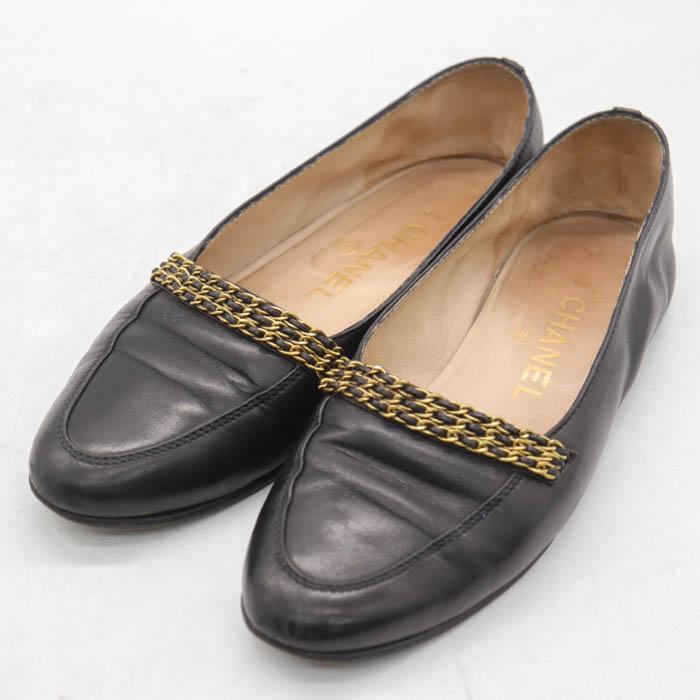 CHANEL ブラック スリッポン