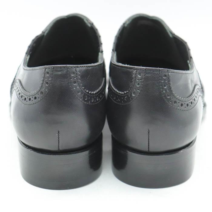 【美品】ペルフェット 海外版ブランド 「完璧な」 ウイングチップ 黒 日本製 美品】ペルフェット 海外版ブランド 「完璧な」 ウイングチップ