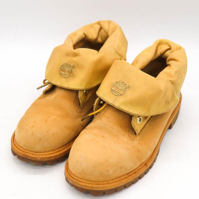 【新品未使用】Timberland 22.5 ロールトップブーツ Timberland（ティンバーランド） ロールトップブーツ 本革 レザー