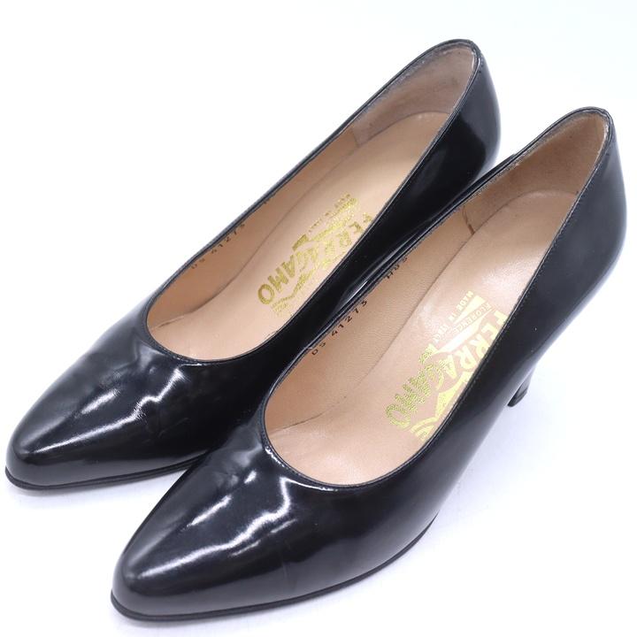 サルヴァトーレフェラガモ パンプス エナメル ハイヒール シューズ 靴