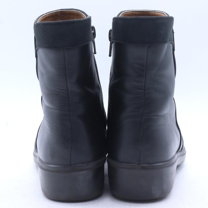 銀座ヨシノヤ 23 ショートブーツ レザー 黒 幅広 ジップアップ シューズ23013ブラック – 銀座ヨシノヤオンラインショップ