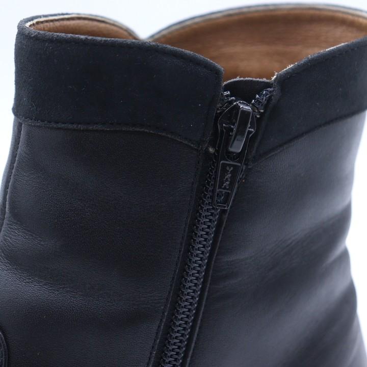 銀座ヨシノヤ 23 ショートブーツ レザー 黒 幅広 ジップアップ シューズ23013ブラック – 銀座ヨシノヤオンラインショップ