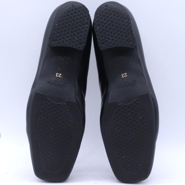 銀座ヨシノヤ ローファーパンプス シューズ 晴雨兼用 ブランド 靴 黒