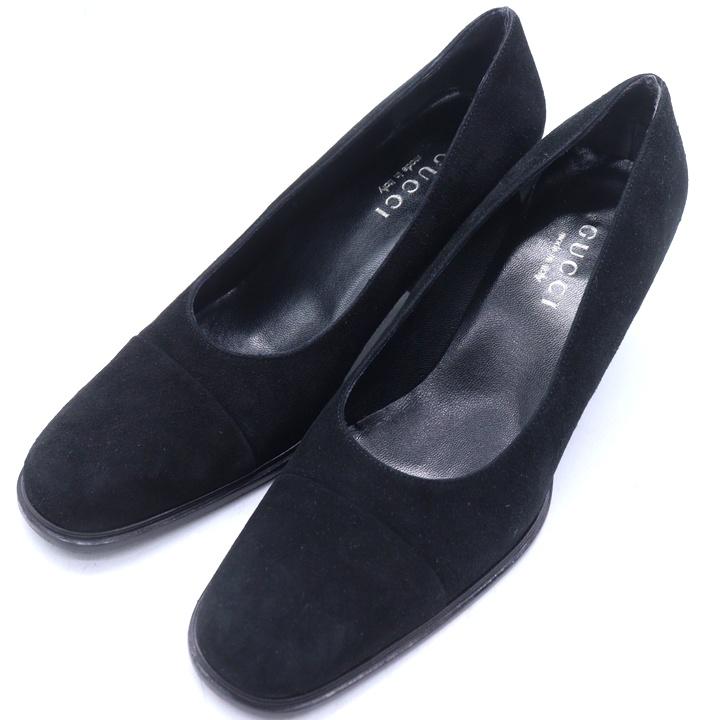 GUCCI スクエアトゥ パンプス ブラック GUCCI（グッチ） パンプス スクエアトゥ シューズ ブランド 靴