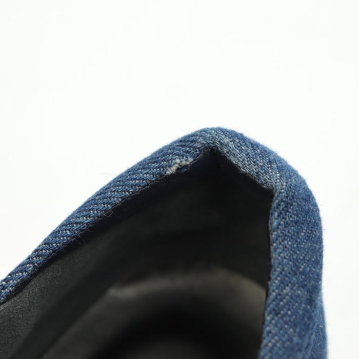 ヒルズアベニュー パンプス デニム スター 刺繍 ウェッジ コンフォートシューズ 日本製 靴 レディース 22.5cmサイズ ブルー HILLS AVENUE｜kbnet2019v2｜05