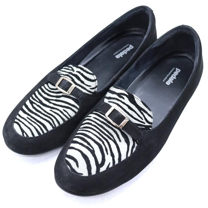 ペダラ ローファー スリッポン アシックス ゼブラ柄 シューズ ブランド