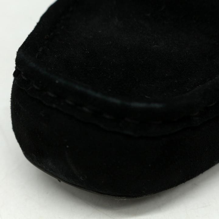 【美品】卑弥呼　HIMIKO モカシン　24 ブラック 卑弥呼 モカシン スリッポン ブランド シューズ 靴 黒 レディース 22.5