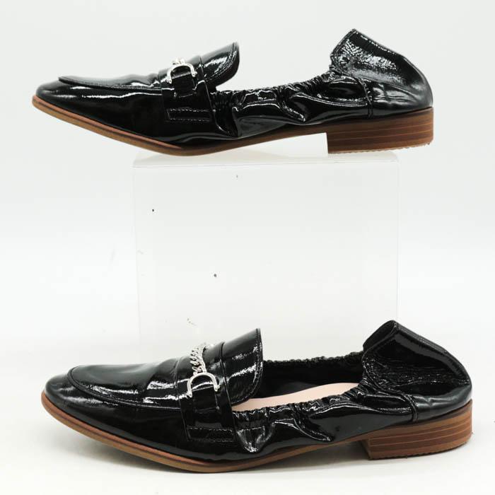 【極美品】DIANA ダイアナ ヒールアップローファー ブラック 24.5 DIANA（ダイアナ） ローファー スリッポン シューズ アルテミス