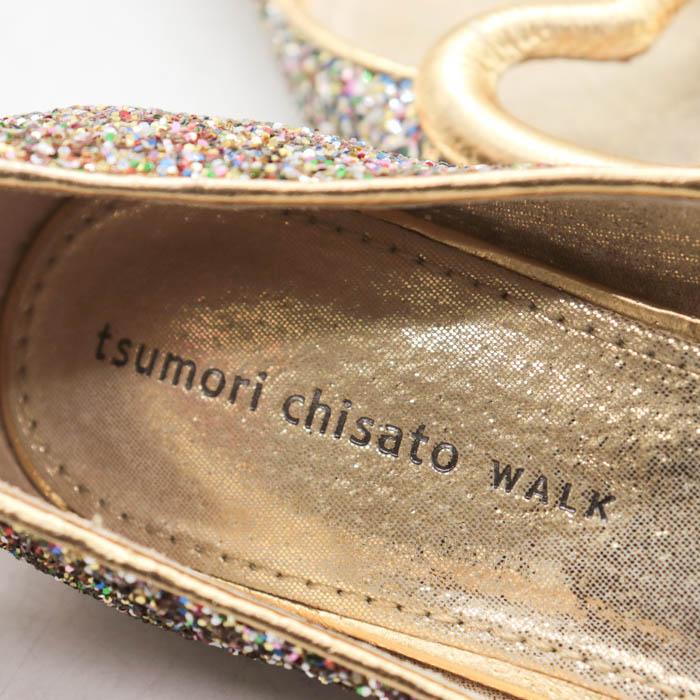 TSUMORI CHISATO（ツモリチサト） グリッターパンプス ハートモチーフ