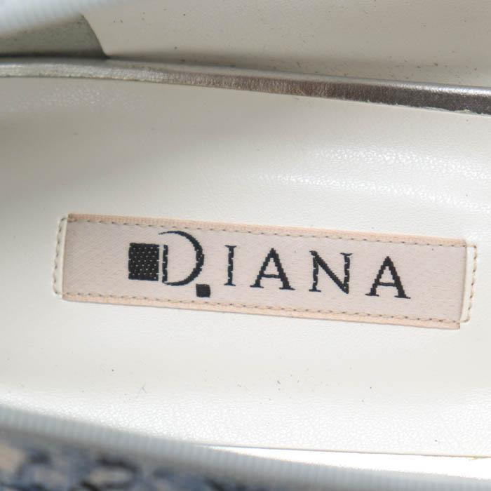 DIANA（ダイアナ） パンプス 花柄 ビジュー ポインテッドトゥ シューズ