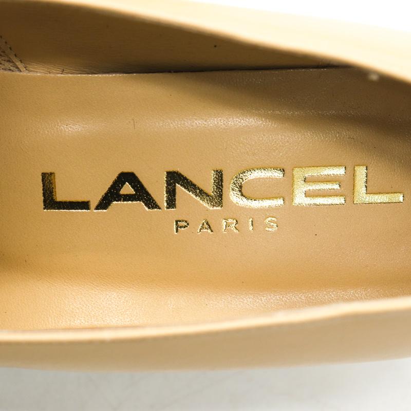 ランセル ローファーパンプス 未使用 ブランド シューズ 靴 レディース 22cmサイズ ベージュ LANCEL｜kbnet2019v2｜02