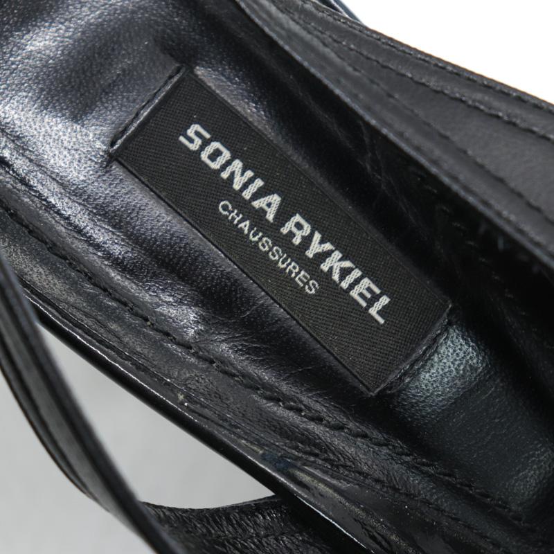 ソニアリキエル サンダル オープントゥ バックストラップ ミュール ブランド シューズ 靴 レディース 37サイズ ブラック Sonia Rykiel｜kbnet2019v2｜03