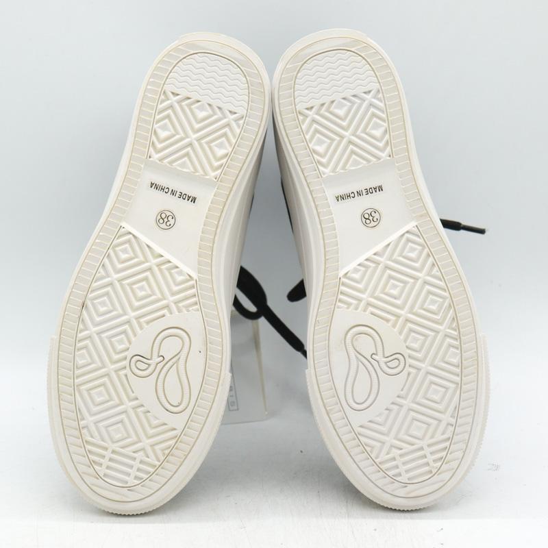 プライドビス スニーカー 未使用 ハイカット ロゴ キャンバス