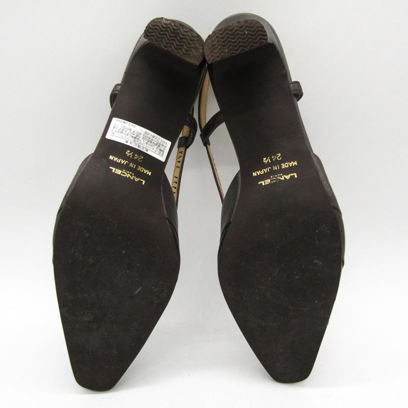 ランセル パンプス バックストラップ ブランド 靴 シューズ 日本製 レディース 24.5サイズ ブラウン LANCEL｜kbnet2019v2｜06