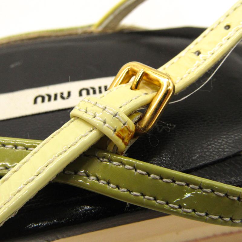 miu ミュウミュウ サンダル 厚底 ストラップ ブランド 靴