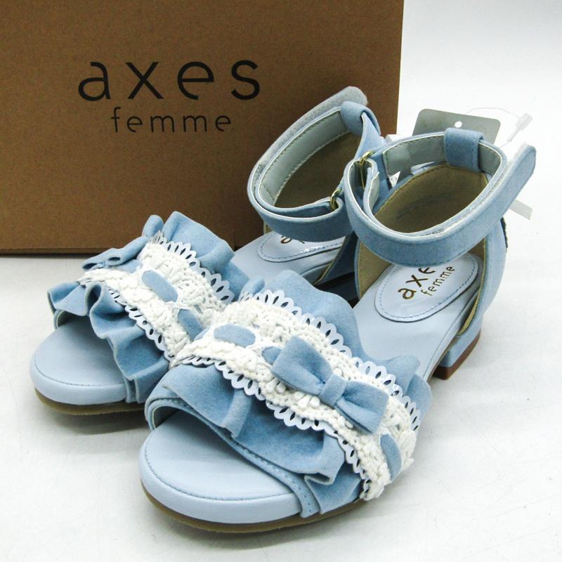 アクシーズファム フリル×リボンサンダル 未使用 TL622X02KO 靴  