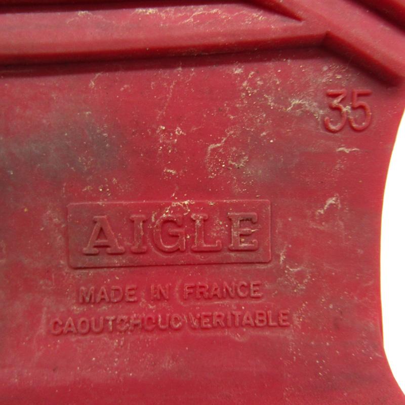 AIGLE 赤 長靴 フランス製 AIGLE（レインブーツ/長靴 ・ レッド/赤色系）のフリマアイテム一覧