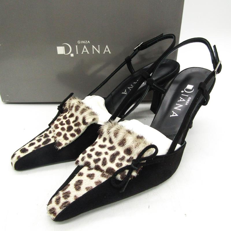 DIANA ダイアナ パンプス 未使用 シューズ 靴 日本製 黒