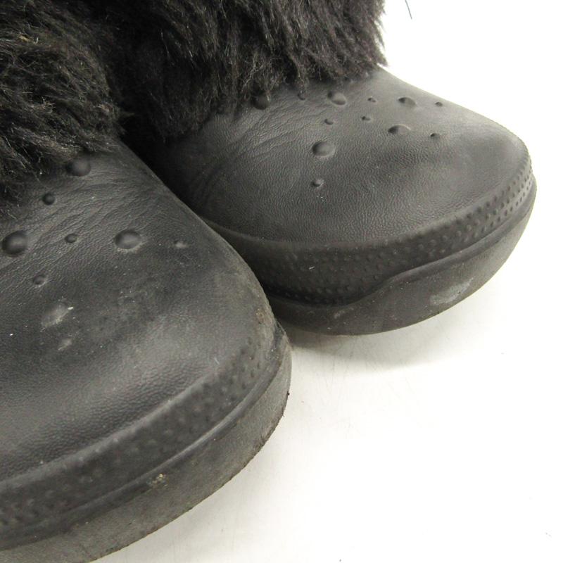 クロックス ボアブーツ ブランド シューズ 靴 黒 キッズ 女の子用 1J3サイズ ブラック crocs |  | 01