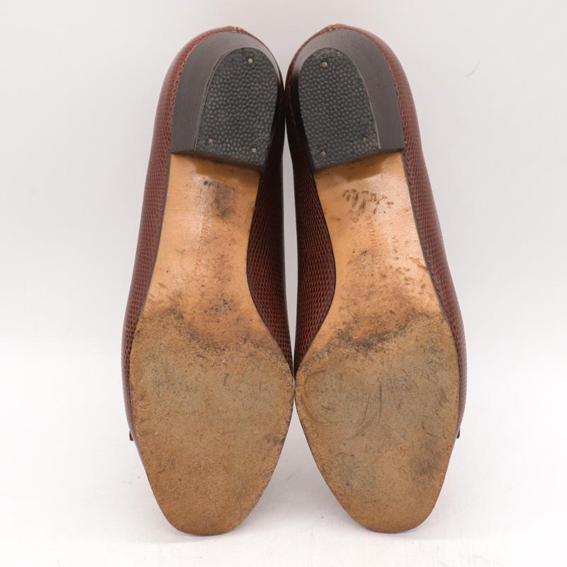 サルヴァトーレフェラガモ パンプス リザード レザー イタリア製  