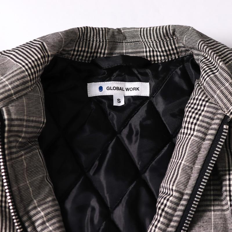 グローバルワーク スイングトップ ジャンパー チェック柄 アウター キッズ 男の子用 Sサイズ グレー GLOBAL WORK |  | 05